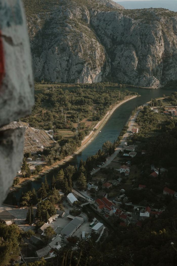 Kanion rzeki Cetiny w Omišu