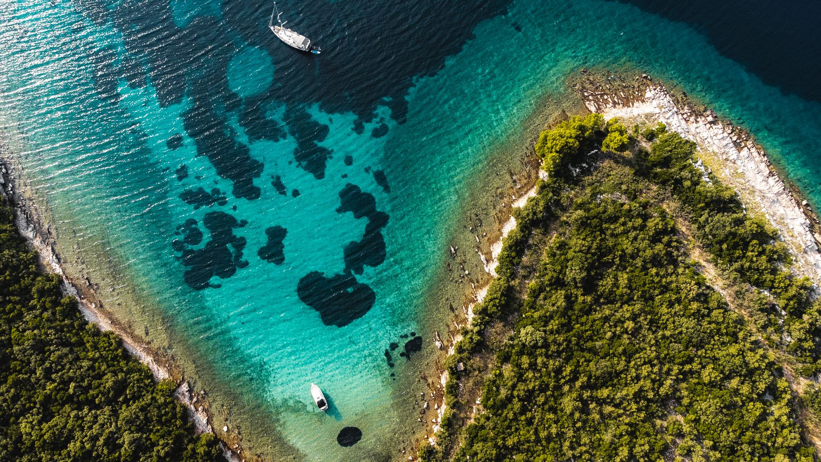 Park Narodowy Kornati, wyspy z lotu ptaka