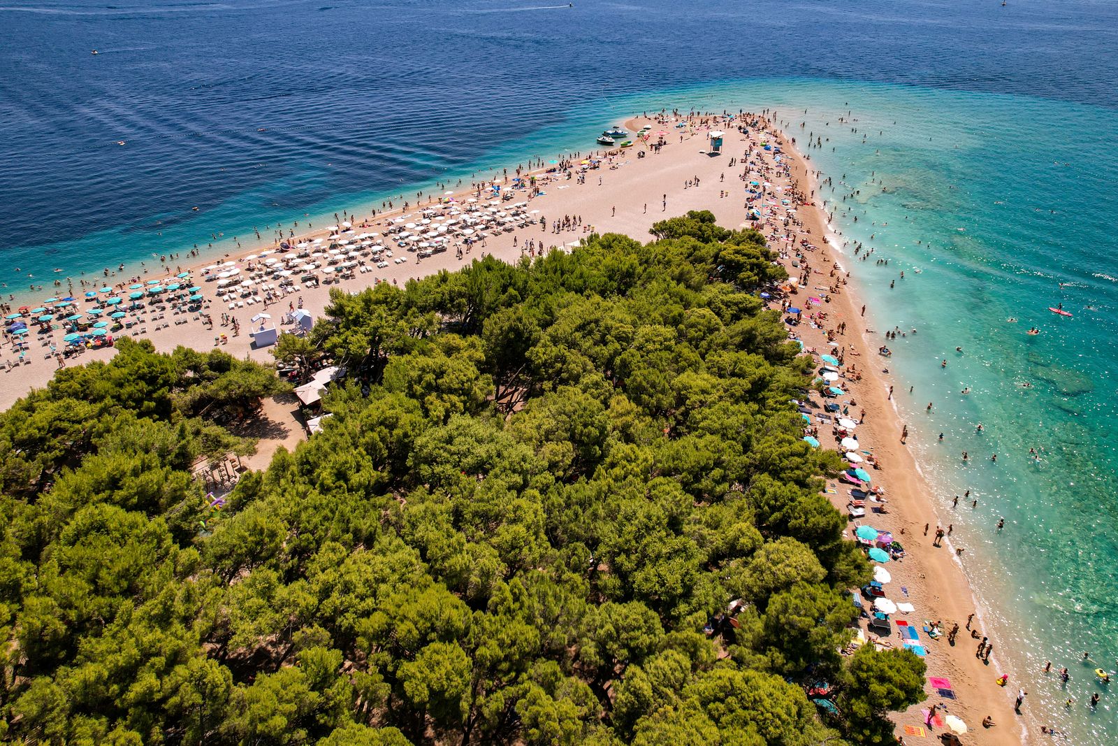 Zlatni Rat na Braču, widok z Vidova Gora